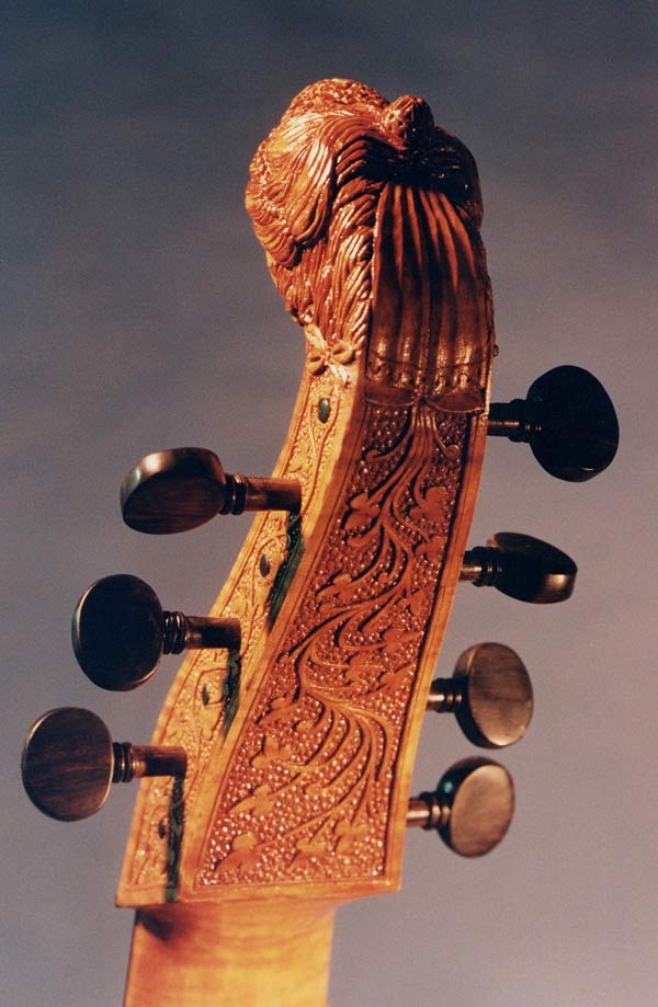 viola da gamba carving