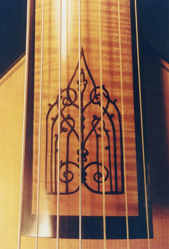 viola da gamba fingerboard inlay